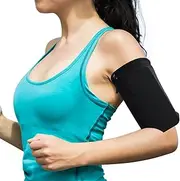 SILADKN Cell Phone Arm Bands - Phone Holder for Running Fits iPhone and Android, Stretchable Phone Armband for Running, Brisk Walking, Cycling, Large-1PCS