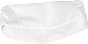 WHAMVOX Cylindrical Neck Pillowcase Bed Pillows Pillow Case Zippered Neck Cushion Cover Zippered Round Cushion Cover Cloth White