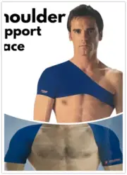 Single Or Double SHOULDER SUPPORT BRACE Belt Pain Heat Compression Relief Strap