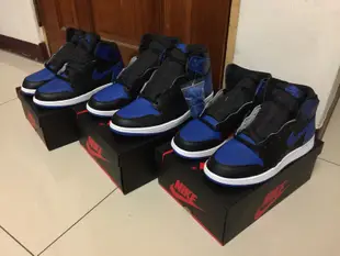 Nike Air Jordan 1 Retro Og Bg  黑藍 女鞋 7Y