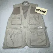 Domke Vest Men Extra Large PhoTOGS Photo Vest Cargo Safari Mesh Khaki Quilt NEW