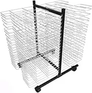 Art Drying Rack,Classroom Drying Rack,(40 Tiers) Metal Art Work Storage Display Rack,Easel Space Saving Rack for Suitable for Drying Oil Paintings Art School and at Home