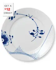 Royal Copenhagen 8.75in Fluted Mega Salad Plate with $12 Credit