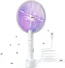 PALONE Electric Fly Swatter 3000V Bug Zapper Racket 2 in 1 Fly Swatter with 1