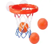 Bathtub Fun Basketball Hoop Balls Set Bathroom Shooting Game Toy Bathroom Children'S Suction Cup Basketball Rack