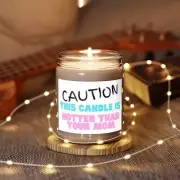 Novelty Gift Scented Candle, Surprise for Mom, White Elephant Gift for Co Worker
