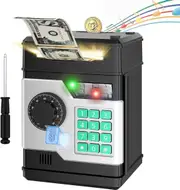 FOHOA Automatic Electronic Piggy Bank with Password and Fingerprint Unlocking