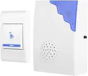 Remote Control Distance Wireless Doorbell Chime, ABS Dustproof with Double-Sided Tape Wireless Doorbell, Villas Apartments for Houses Public Buildings Factory