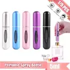 5pc Mini Perfume Atomizer Portable Travel Refillable Bottle Scent Pump Spray 5ml