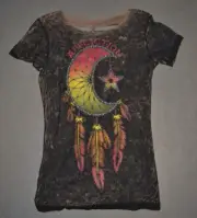 Affliction T-Shirt Reversible Women's XS Freedom Tribe Dreamcatcher NWT