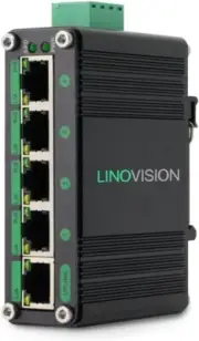 Industrial 5 Ports Gigabit Solar POE Switch with DC12V-48V to DC48V Voltage Boos