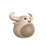 Fitsmart Bluetooth Wireless Animal Face Rechargeable Compact Mini Speaker Khaki