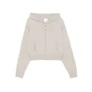[Allude] Allude Hooded Zip-up Cardigan S NEUTRALS