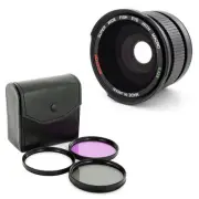 0.42X Fisheye wide angle lens + Macro + CPL filter kit for Nikon 1 J1 V1 camera