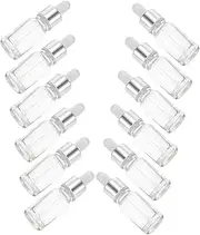 CANIGHT 12Pcs Glass Dropper Bottles Leakproof Essential Oil Containers Portable for Home Travel Perfume and Aromatherapy Use