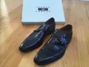 Joseph Abboud Monk Strap Men's Leather Black Dress Shoes 11.5 M