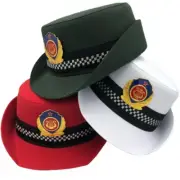Women Army Captain Hat Performance Cap Soldier Fancy Dress Military Costume