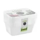 10PK Lemon & Lime Clear Reusable 1.5L Food Storage Container Rectangle w/ Lid