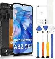 for Samsung Galaxy A32 5G Screen Replacement kit, LCD Display A32 5G with Frame Touch Digitizer for Samsung S326dl A326u A326b A326a A326w Full Assembly with Repair Tools
