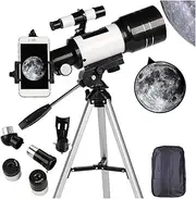 Telescope for Adults,70Mm Telescope for Beginners and Kids, Refractor for Viewing Moon Stargazing Outdoor Activities Tri