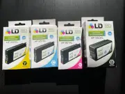 4 Pack of off-brand HP 950XL / HP 951XL Ink Cartridges - EXPIRED in box