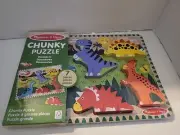 Melissa & Doug Chunky Puzzle Dinosaurs Wooden New Sealed