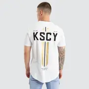[Kiss Chacey] Nightbringer Dual Curved Tee Optical white