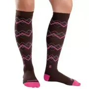 Fresh Legs Unisex Chevron Argyle Compression Socks