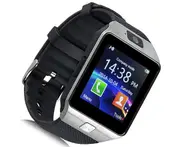 Smart Watch Touchscreen Bluetooth Smartwatch Wrist Watch Fitness Tracker with Camera Pedometer SIM TF Card Slot-Silver