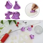 4pcs/set Cookies Mold Non-deform Non-stick Cake Plunger Cutter Safe