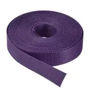 Flat Nylon Webbing Strap 1 Inch 15 Yards Dark Purple for Backpack, Luggage-rack