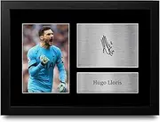 HWC Trading FR A4 Hugo Lloris Tottenham Hotspurs Gifts Printed Signed Autograph Picture for Football Fans and Supporters - A4 Framed