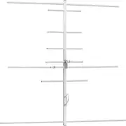 HYS Dual Band Yagi Antenna, 2Meter 70CM 144/430Mhz 9.5/11.5dBi Outdoor Silver