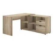 Rico Light Sonoma Oak 2 Drawer 5 Compartment Executive Desk