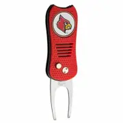 Louisville Cardinals Switchblade Divot Tool with ball marker, magnetically a...