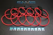 (10) 18 GAUGE ATC FUSE HOLDER W/ FUSE IN-LINE AWG WIRE COPPER 12 VOLT BLADE