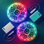 Battery Powered 5050 RGB LED Strip Flexible Fairy Lights Room TV Party Bar Decor