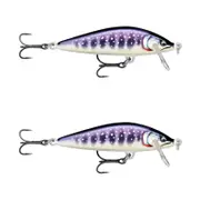 2x Rapala 5.5cm Countdown Sinking Hardbody Balsa Fishing Lures - Gilded Iwana