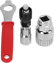 POENVFPO Bike Repair Tools, Red Handle + Silver Bottom Bracket with Puller Suitable for Bicycle Dealers and Self Maintaining Bicycles