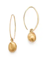 Bloomingdale's Fine Collection 14K Yellow Gold Satin Drop Threader Earrings