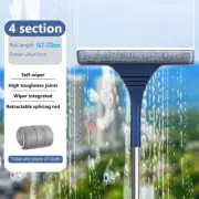 2 in 1 Window Mesh Screen Brush Window Cleaner Magic Broom Wiper Telescopic Long