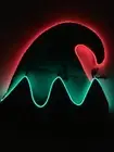 Light Up Elf Hat - Glow in the Dark Holiday Party - Gift Idea - FREE SHIPPING
