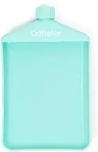 Craftelier - Rigid Tray for Glitter, Embossing Powder and Glitter | Ideal for Decorating Scrapbooking and Craft Projects | Includes Screw Top | Turquoise Colour - Size 10.7 x 7 cm