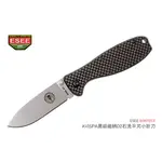 【ANGEL 精品館 】ESEE AVISPA 黑碳纖柄 D2鋼石洗平刃小折刀 BRKR2CF