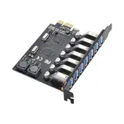 7-Port PCI-E to USB 3.0 Expansion HUB PCI Express Converting Adapter 5Gbps Card