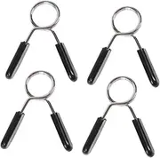 GOOHOCHY Versatile Barbell Clamp Set 4pcs Locking Clips for Weight Lifting and Dumbbell Spring Collars
