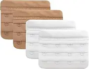 [LeonHien] Women's Bra Extenders 2 Hook/3 Hook/4 Hook, Soft and Comfortable Bra Strap Extension
