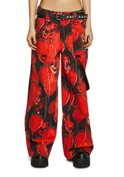 [Dolls Kill X WB Horror] Beautiful Fears Baggy Pants