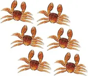 Didiseaon 6pcs Professional Portable Crab Fishing Realistic Fake Baits for Freshwater Fishing for Lakes Rivers Streams Easy to Use Lightweight Compact Design