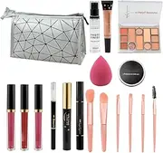 Makeup Kit for Women, Professional Makeup Kit - Travel Makeup Kit Makeup Bundle Includes Eye Shadow Lipstick | 18 Pieces Makeup Kit Storage Bag Makeup Bundle Includes Makeup Set